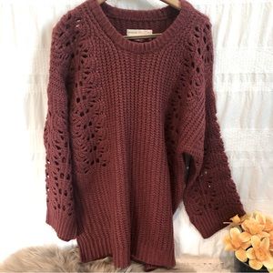 Anthropologie pilcro sweater, rust, EUC